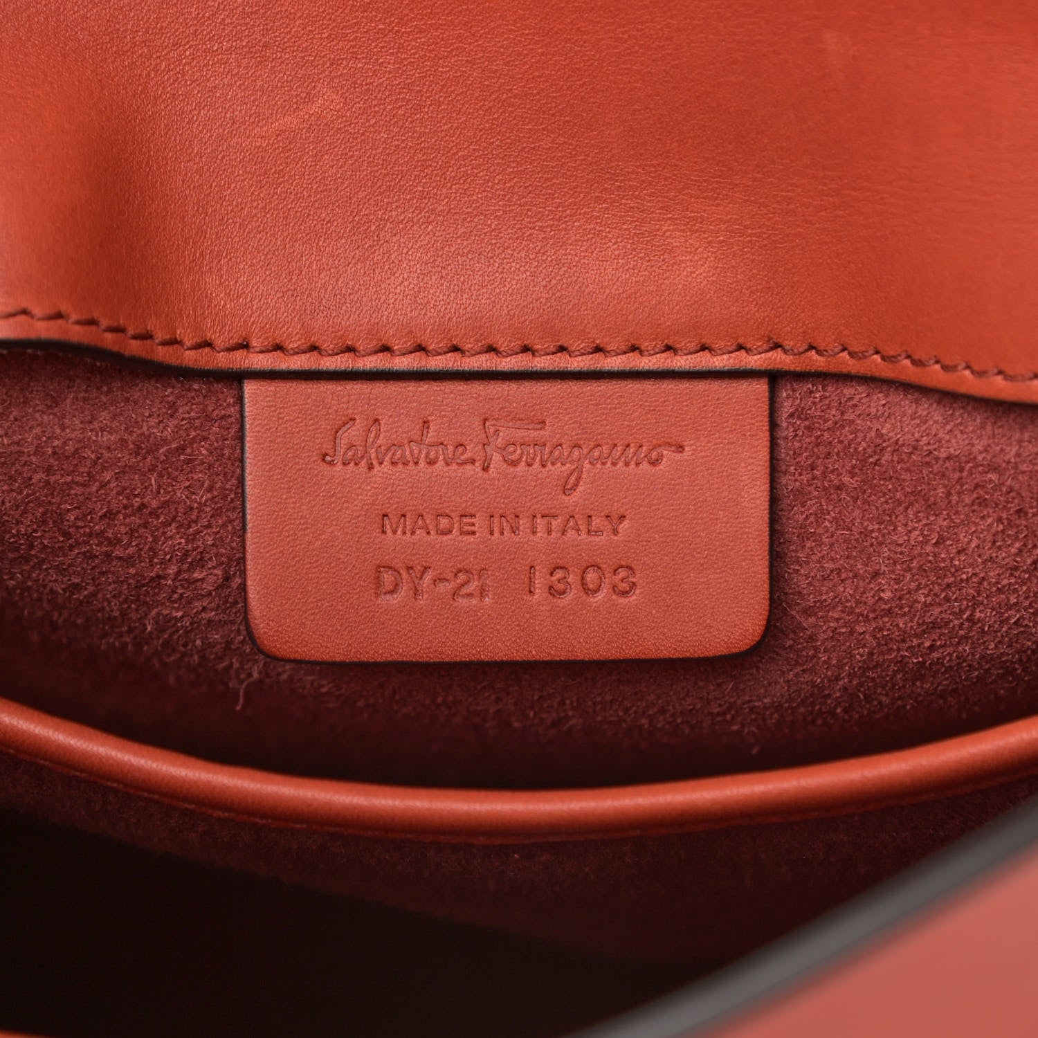 Salvatore Ferragamo Woven Calfskin New Line Shoulder Bag Copper Bronze 8 of 15
