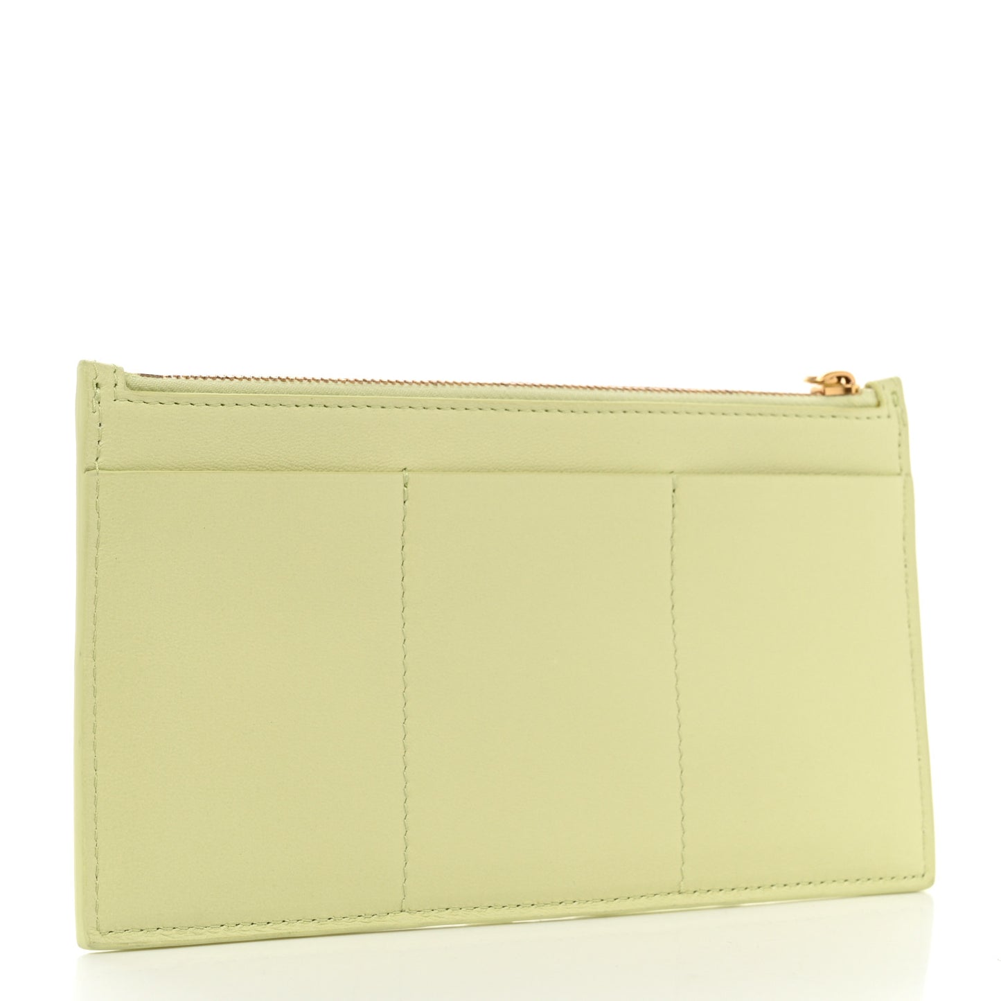 Lambskin Maxi Intrecciato Bill Pouch Lemon Washed