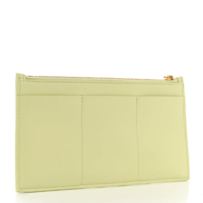 Bottega Veneta Lambskin Maxi Intrecciato Bill Pouch Lemon Washed 3 of 8