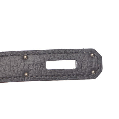 Hermes Taurillon Clemence Horseshoe Kelly Retourne 32 Graphite Tosca 26 of 41