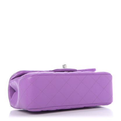 Chanel Lambskin Quilted Mini Rectangular Flap Purple 4 of 13