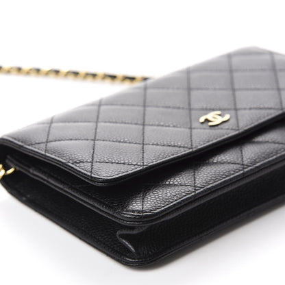 Chanel Caviar Quilted Wallet On Chain WOC Black 6 of 12
