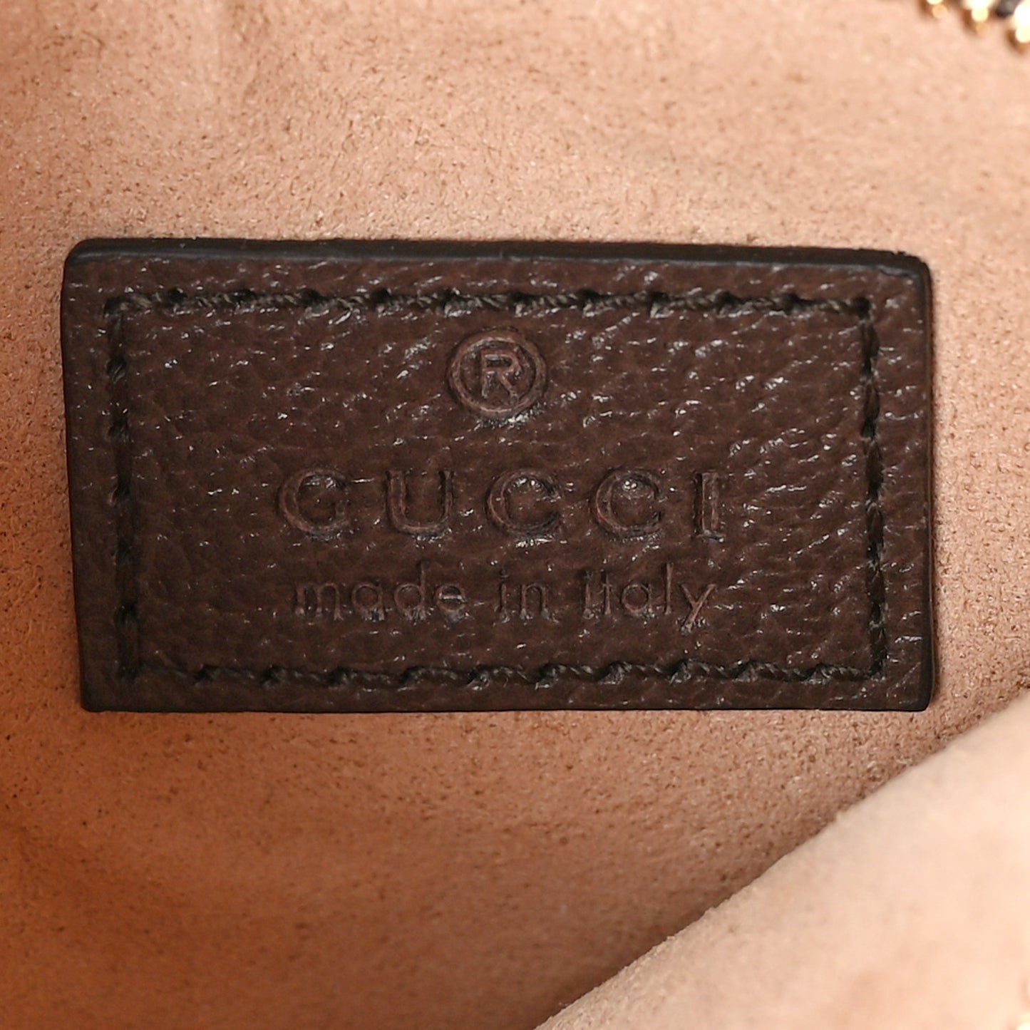 GG Supreme Monogram Web Ophidia Zip Card Case Brown