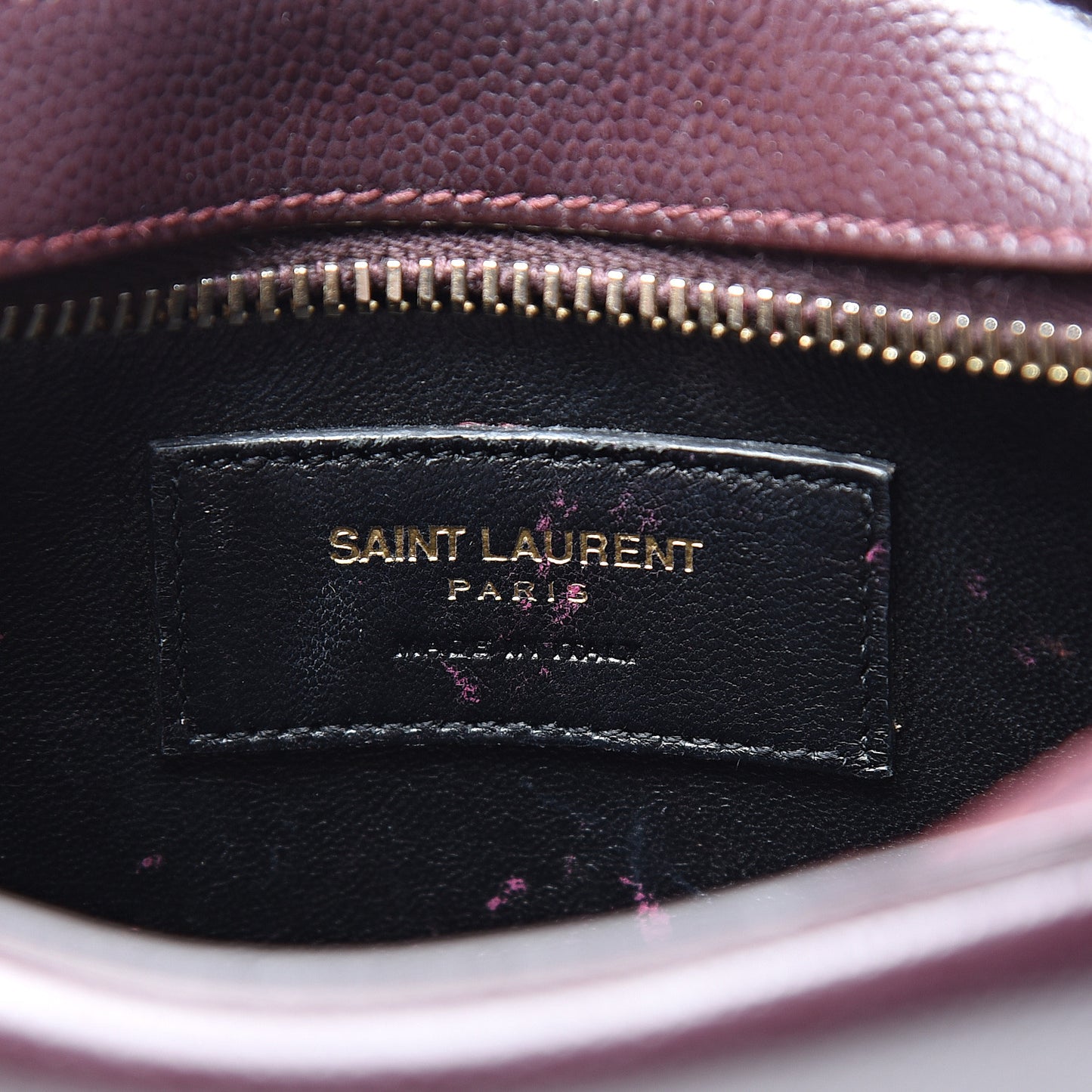 Grain De Poudre Small Classic Monogram Camera Bag Burgundy