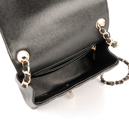 Chanel Caviar Quilted Mini Square Flap Black 6 of 8