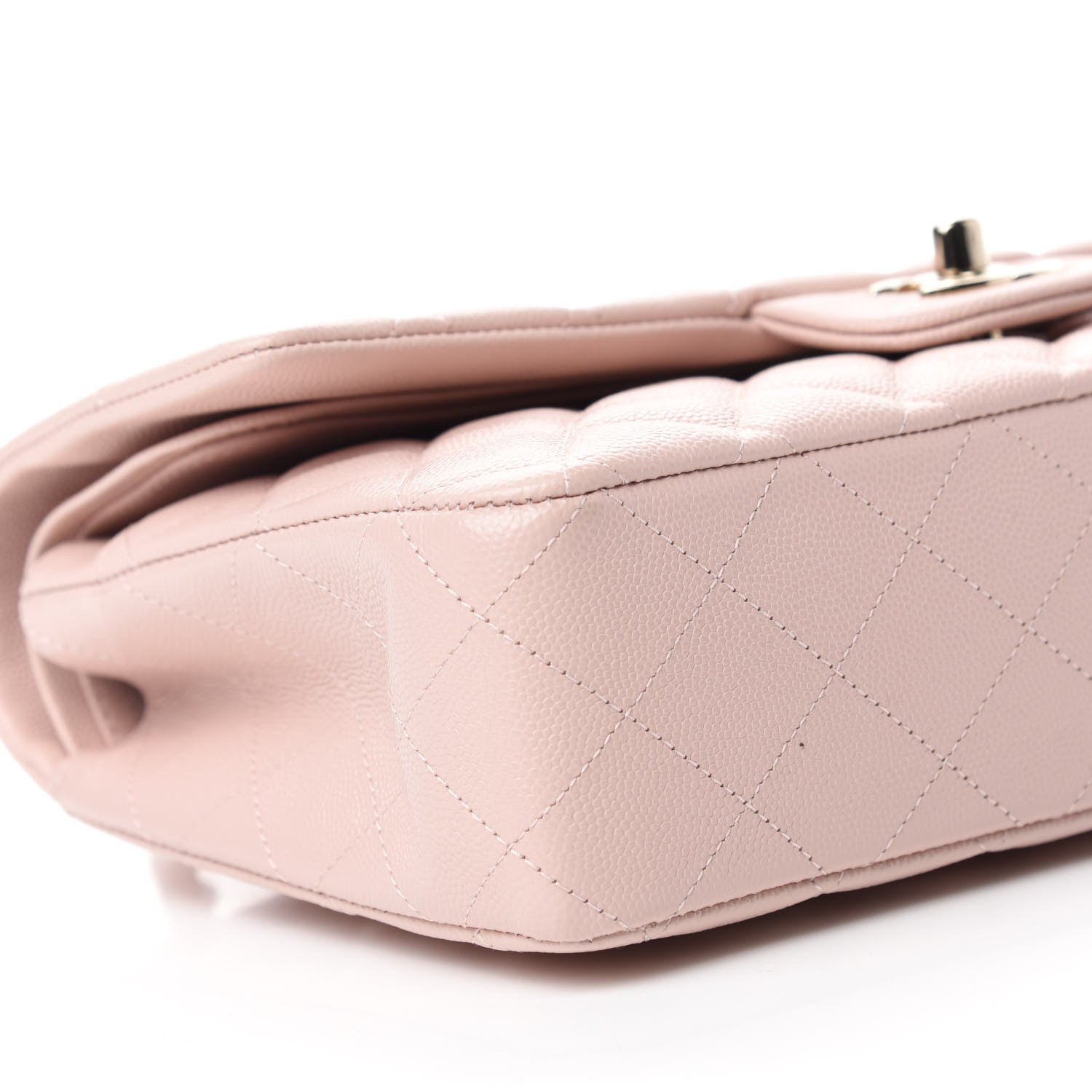 Chanel Caviar Quilted Medium Double Flap Light Pink 6 of 11