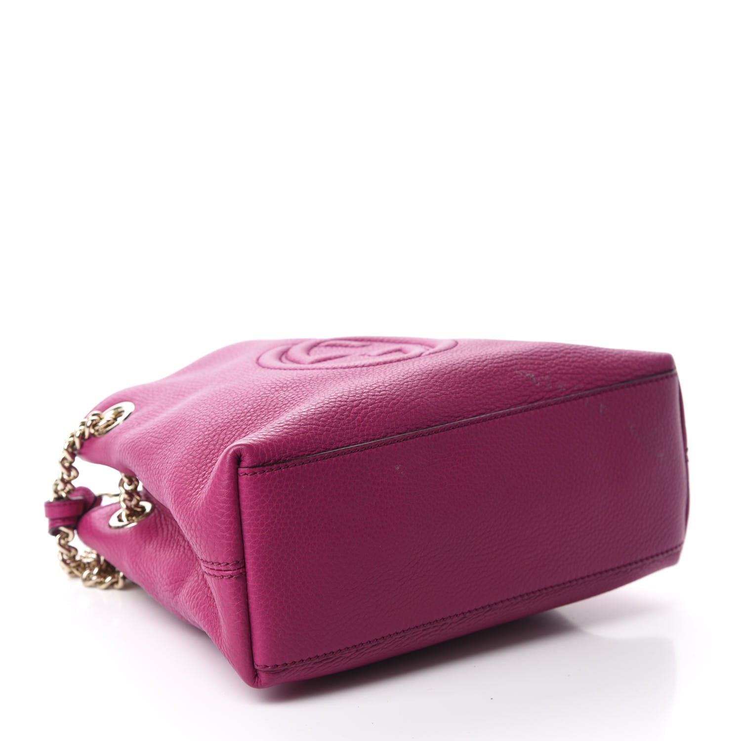 Gucci Cellarius Calfskin Small Soho Chain Shoulder Bag Bright Bouganville 4 of 13