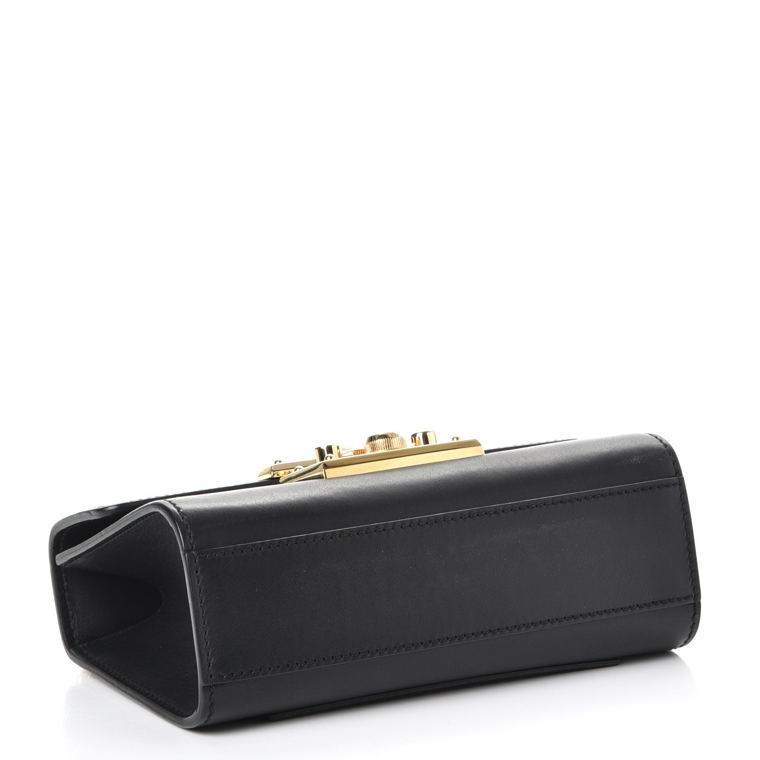 Gucci Calfskin Small Padlock Shoulder Bag Black 5 of 8