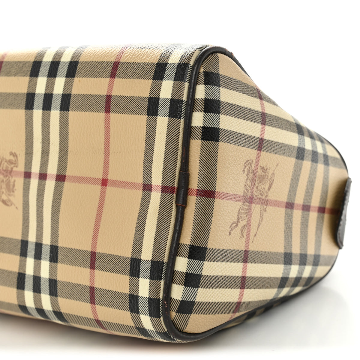 Burberry Haymarket Check Small Chester Bowling Bag Chocolate 18 of 29