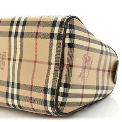 Burberry Haymarket Check Small Chester Bowling Bag Chocolate 18 of 29