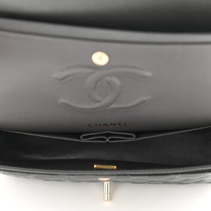 Chanel Caviar Quilted Medium Double Flap Dark Grey 5 of 8