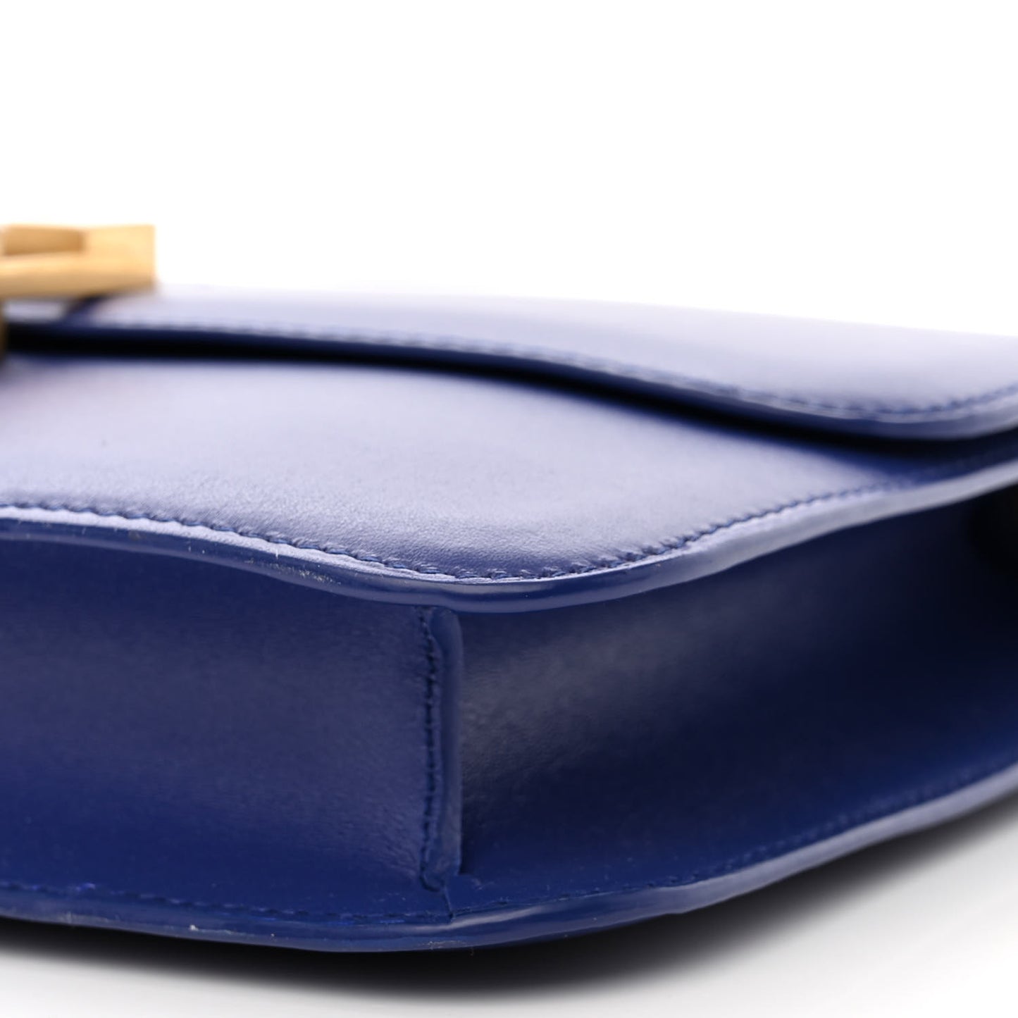 Smooth Calfskin Le Carre Satchel Royal Blue