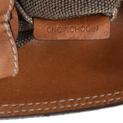 Burberry Canvas Mega Check Medium Ashby Hobo Saddle Brown 10 of 16