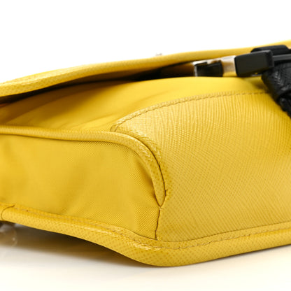 Prada Re-Nylon Saffiano Smartphone Case Crossbody Giallo 8 of 10