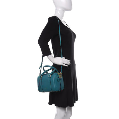 Burberry Soft Calfskin Small Alchester Bowling Bag Aqua Green 2 of 12
