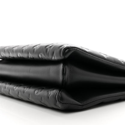 Louis Vuitton Lambskin Embossed Monogram Coussin MM Black 10 of 10
