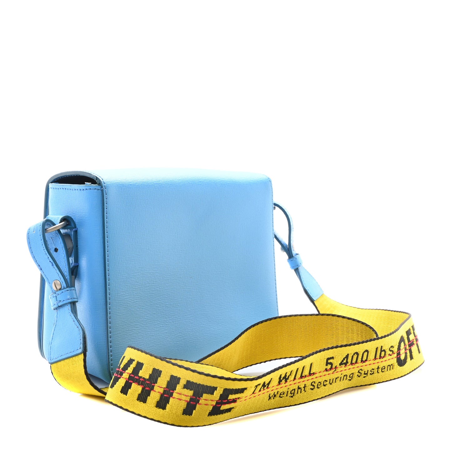 Calfskin Binder Clip Bag Blue
