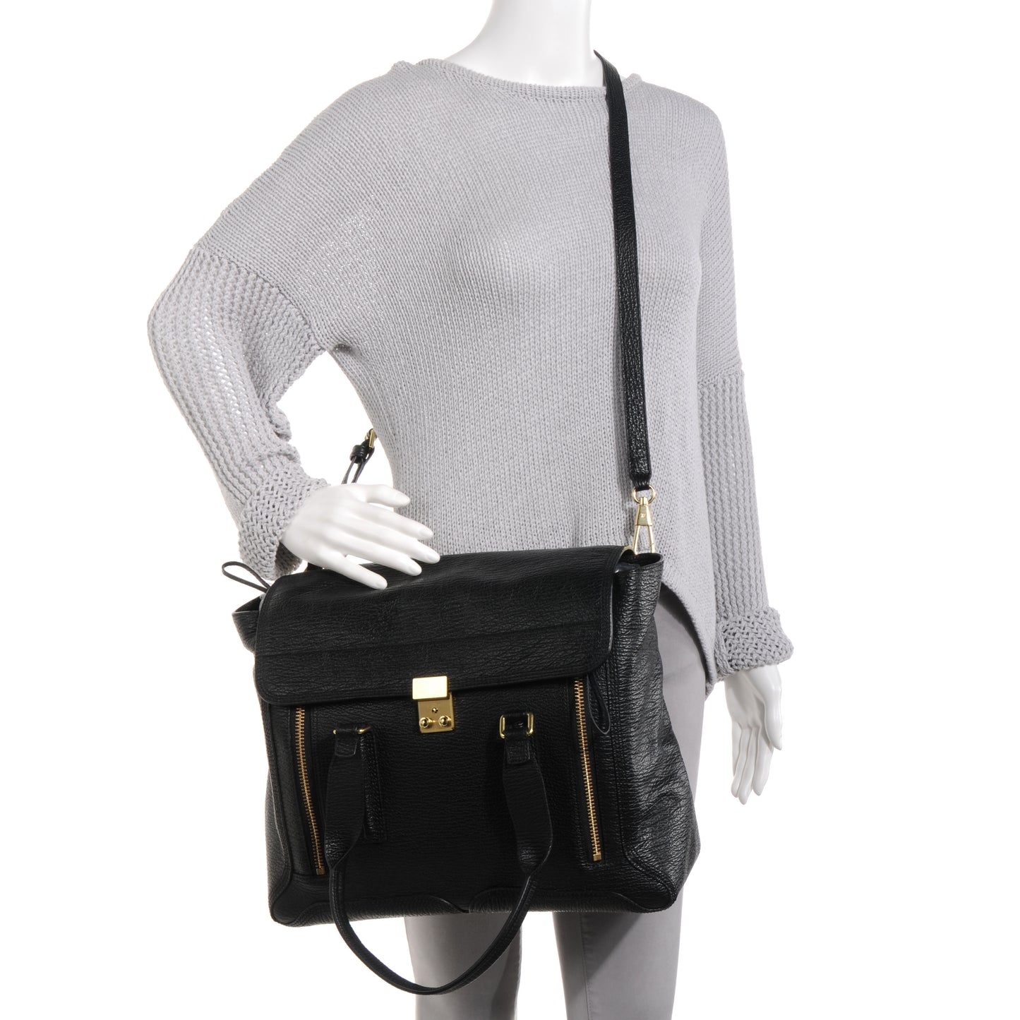 3.1 Large Pashli Satchel Black