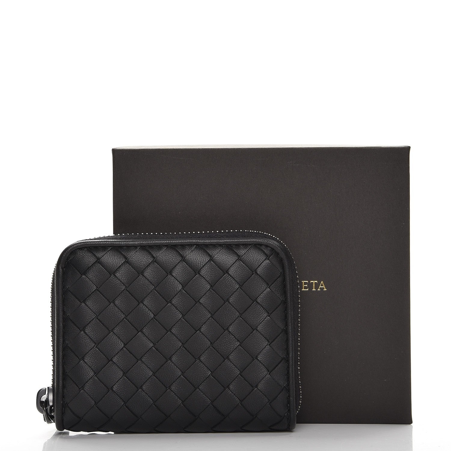 Bottega Veneta Nappa Intrecciato Zip Around Coin Purse Nero Black 8 of 8