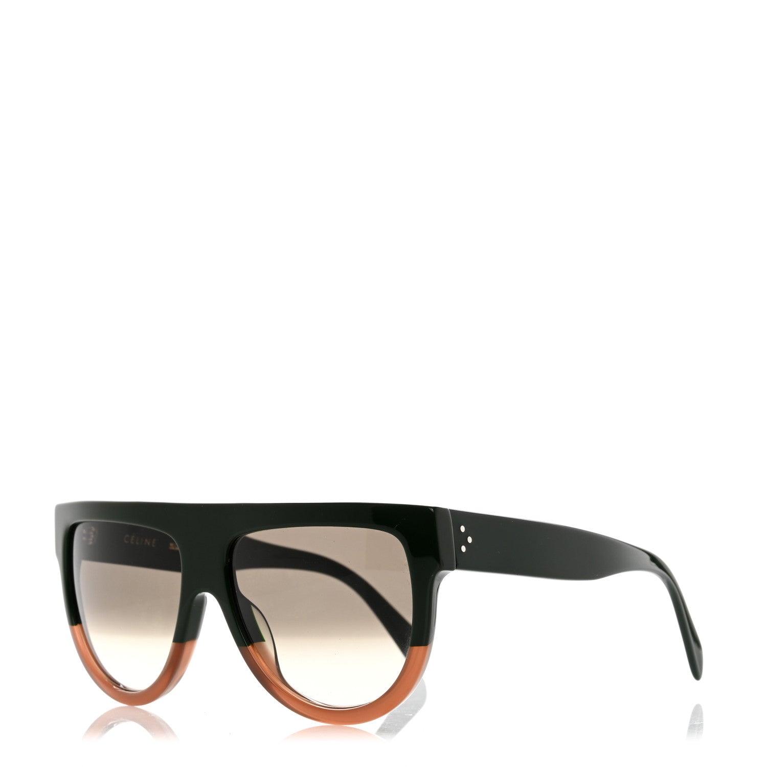 Celine Shadow Sunglasses CL 41026/S Green Brown 1 of 7