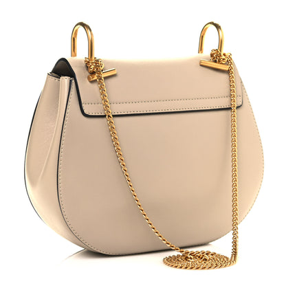 Chloe Suede Calfskin Striped Patchwork Drew Shoulder Bag Grey Multicolor 2 of 16