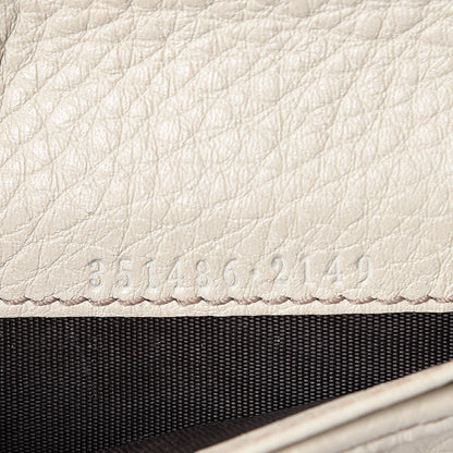 Gucci Pebbled Calfskin Medium Soho Zip Around Wallet Off White 7 of 9