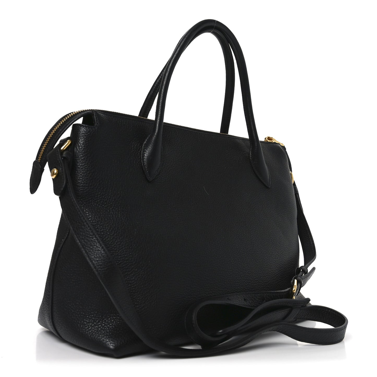 Vitello Daino Tote Black