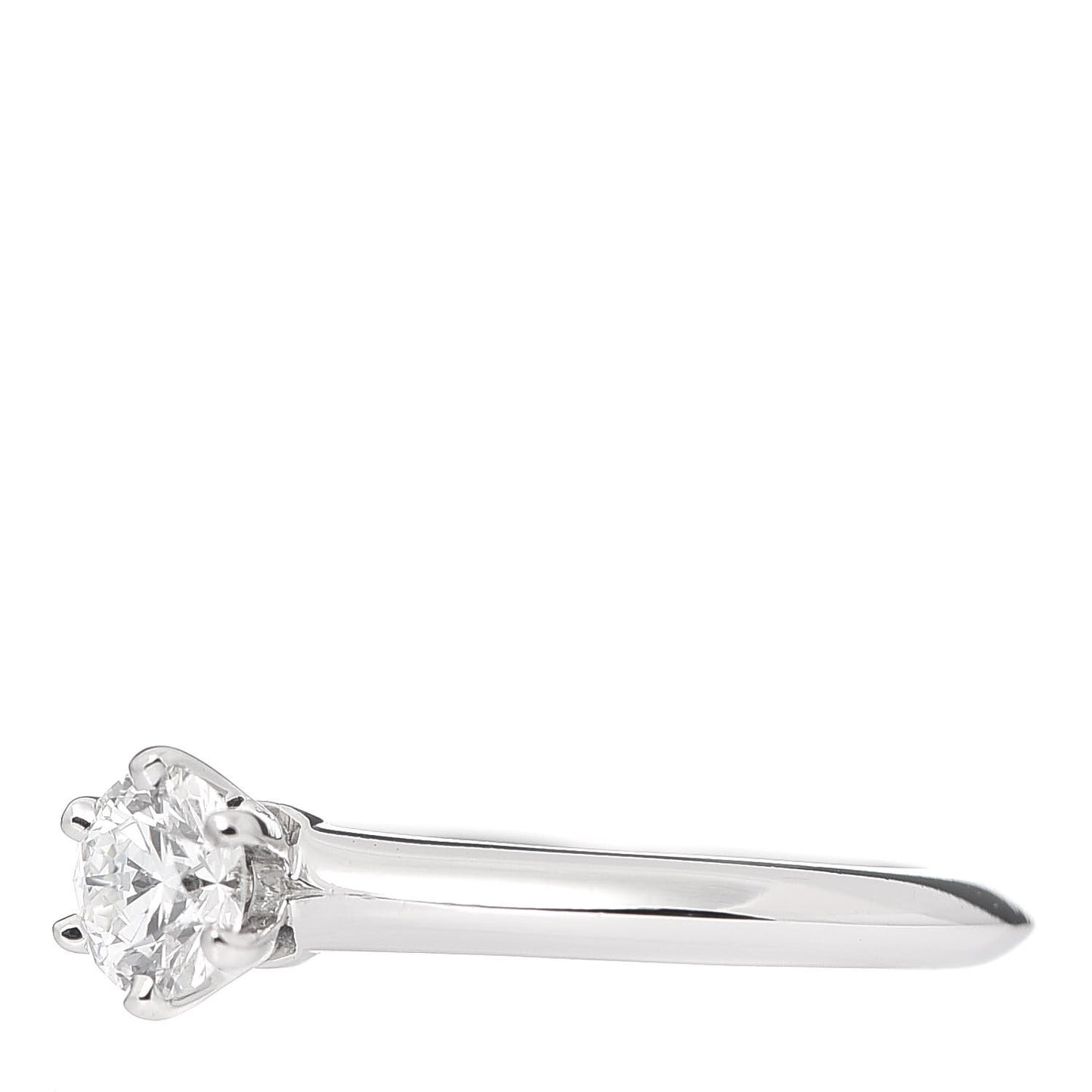 Platinum Diamond .33ct Solitaire Engagement Ring 48 4.5