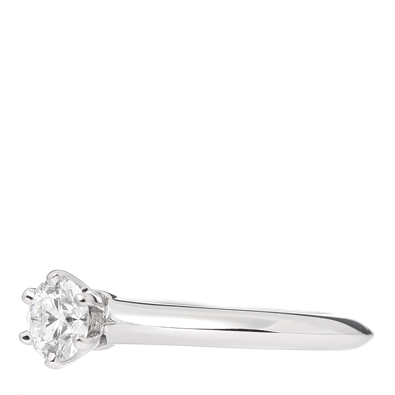 Tiffany Platinum Diamond .33ct Solitaire Engagement Ring 48 4.5 4 of 7