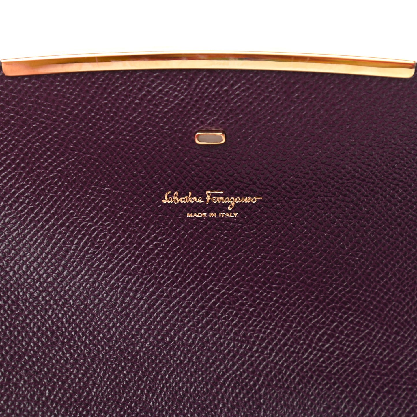 Hammered Calfskin Gancini Icona Mini Bag Blackberry