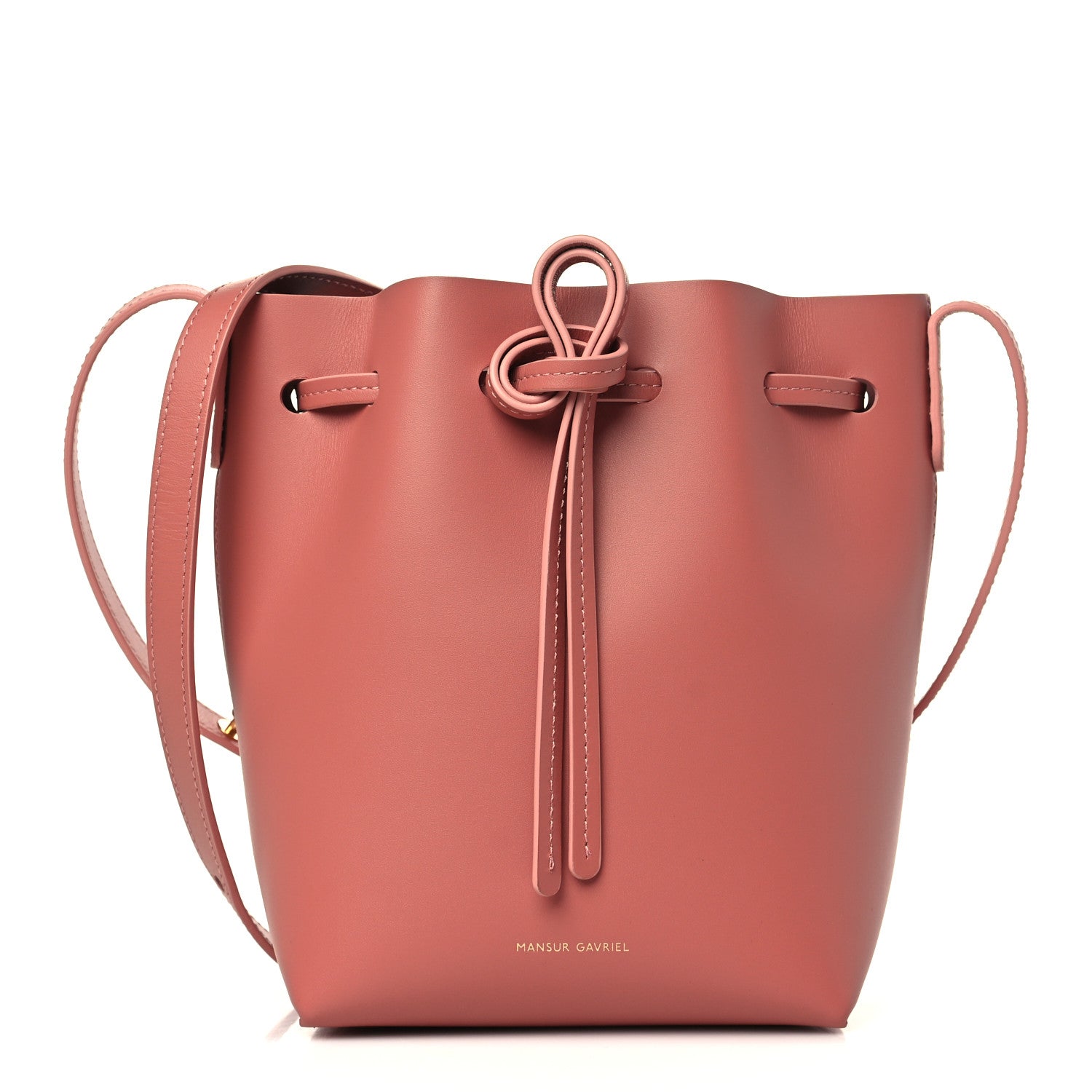 Mansur Gavriel Calfskin Mini Bucket Bag Blush 1 of 9