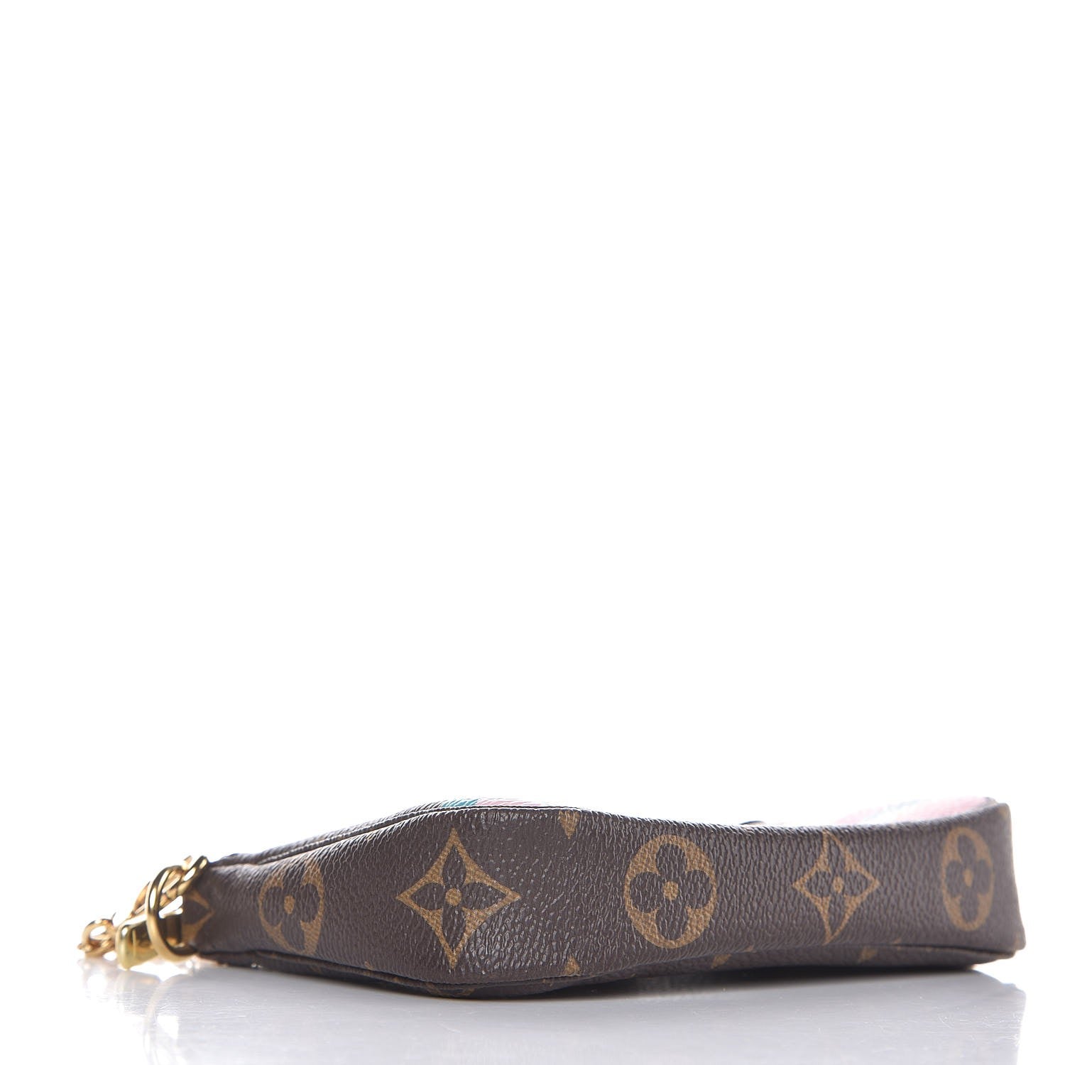 Louis Vuitton Monogram 2016 Christmas Animation Mini Pochette Accessories Rose Ballerine 6 of 8