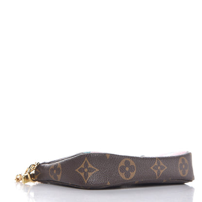 Louis Vuitton Monogram 2016 Christmas Animation Mini Pochette Accessories Rose Ballerine 6 of 8