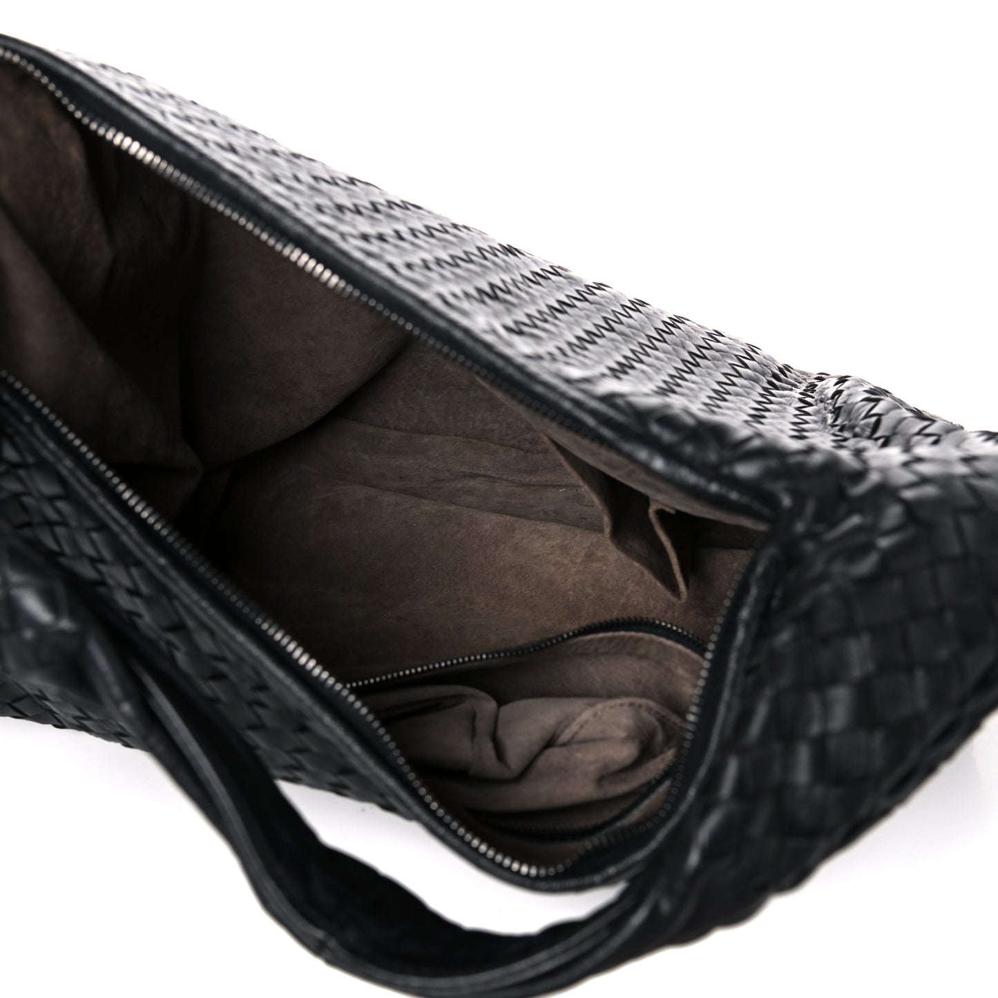 Nappa Intrecciato Large Veneta Hobo Tourmaline