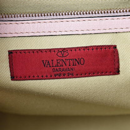 Valentino Garavani Vitello Rockstud Double Handle Tote Poudre 6 of 11