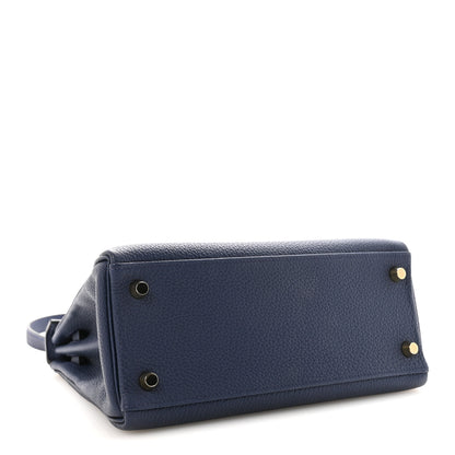 Hermes Togo Kelly Retourne 25 Bleu Saphir 4 of 10