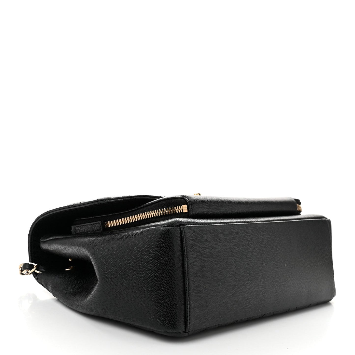 Caviar Quilted Large Business Affinity Flap Black