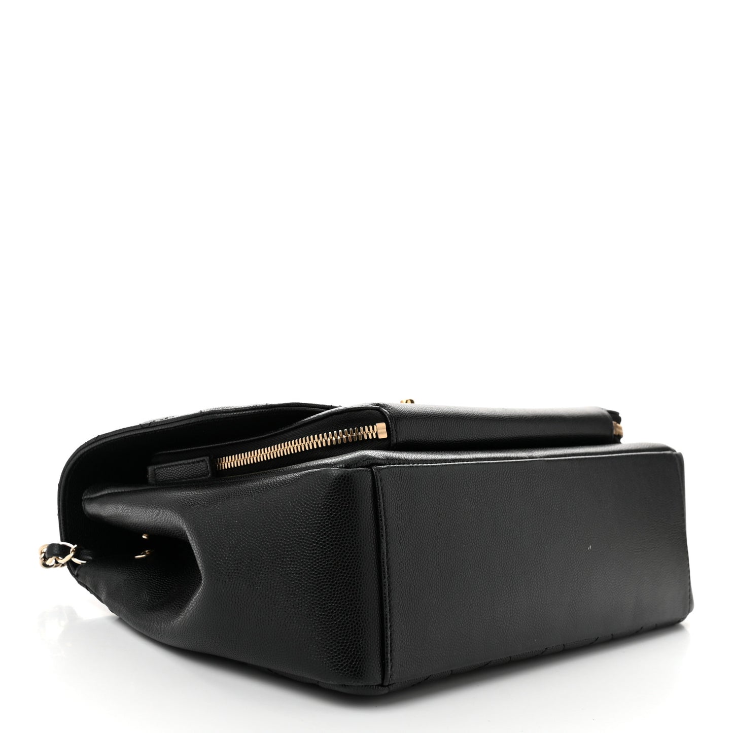 Caviar Quilted Large Business Affinity Flap Black