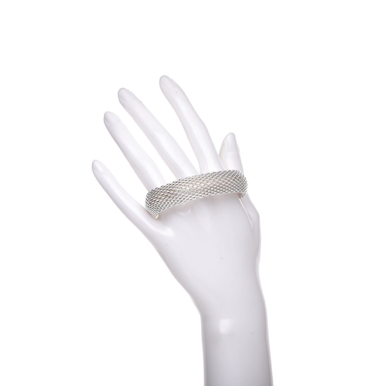 Tiffany Sterling Silver Somerset Mesh Bracelet 2 of 4