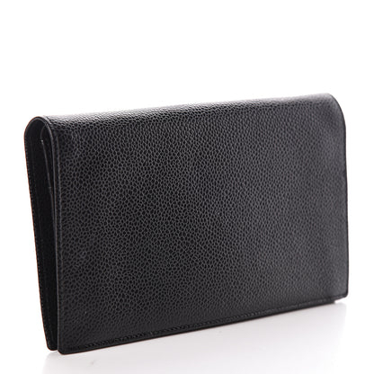 Chanel Caviar Timeless CC Yen Wallet Black 3 of 8