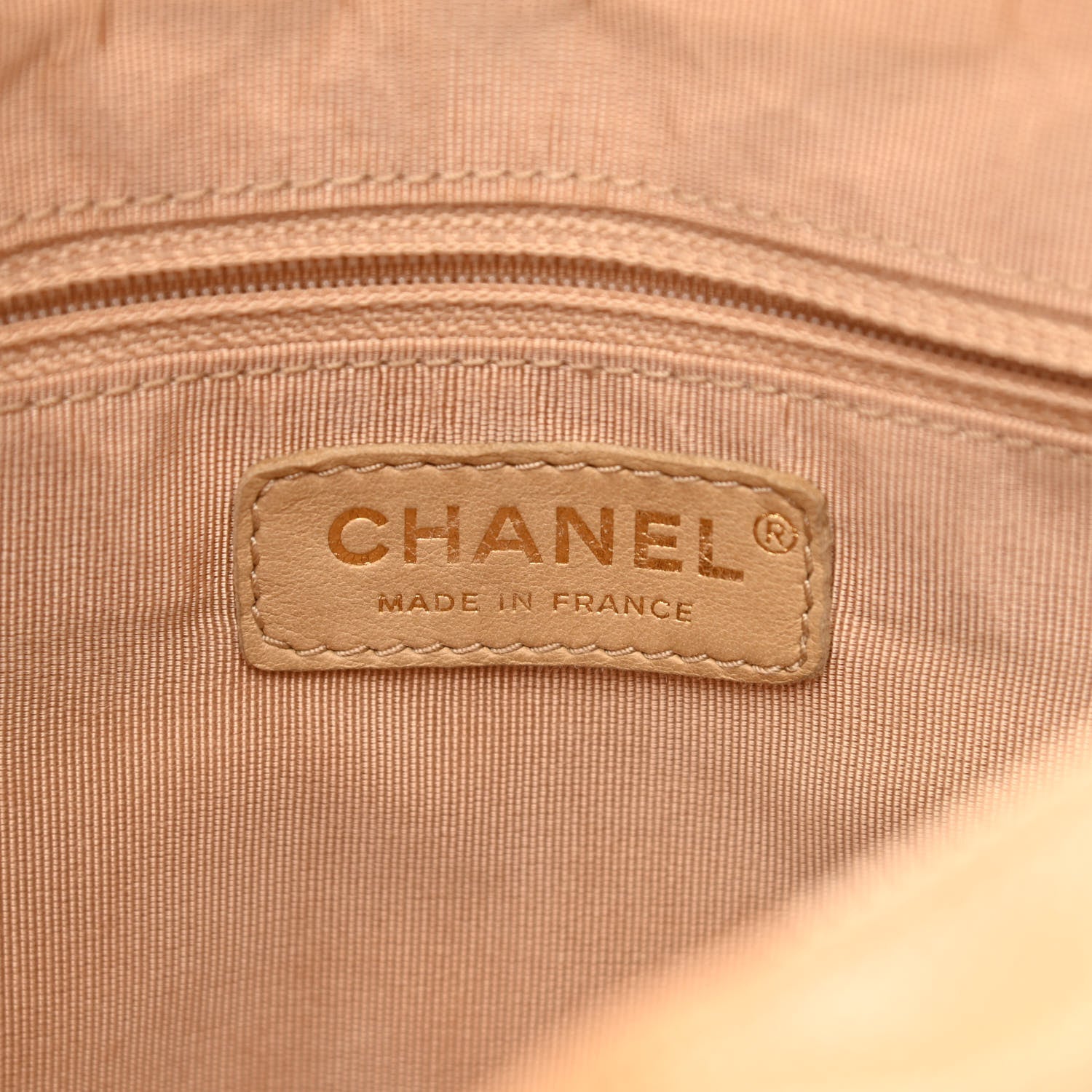 Chanel Caviar Quilted Timeless CC Shoulder Bag Beige 6 of 12