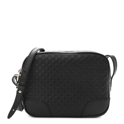 Gucci Microguccissima Mini Bree Messenger Bag Black 1 of 10