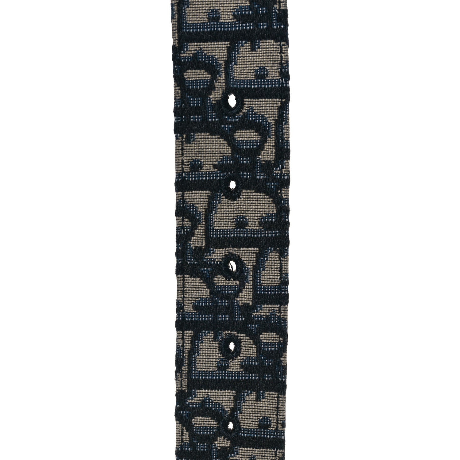Christian Dior Oblique 35mm Belt 95 38 Blue Multi 5 of 5