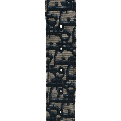 Christian Dior Oblique 35mm Belt 95 38 Blue Multi 5 of 5