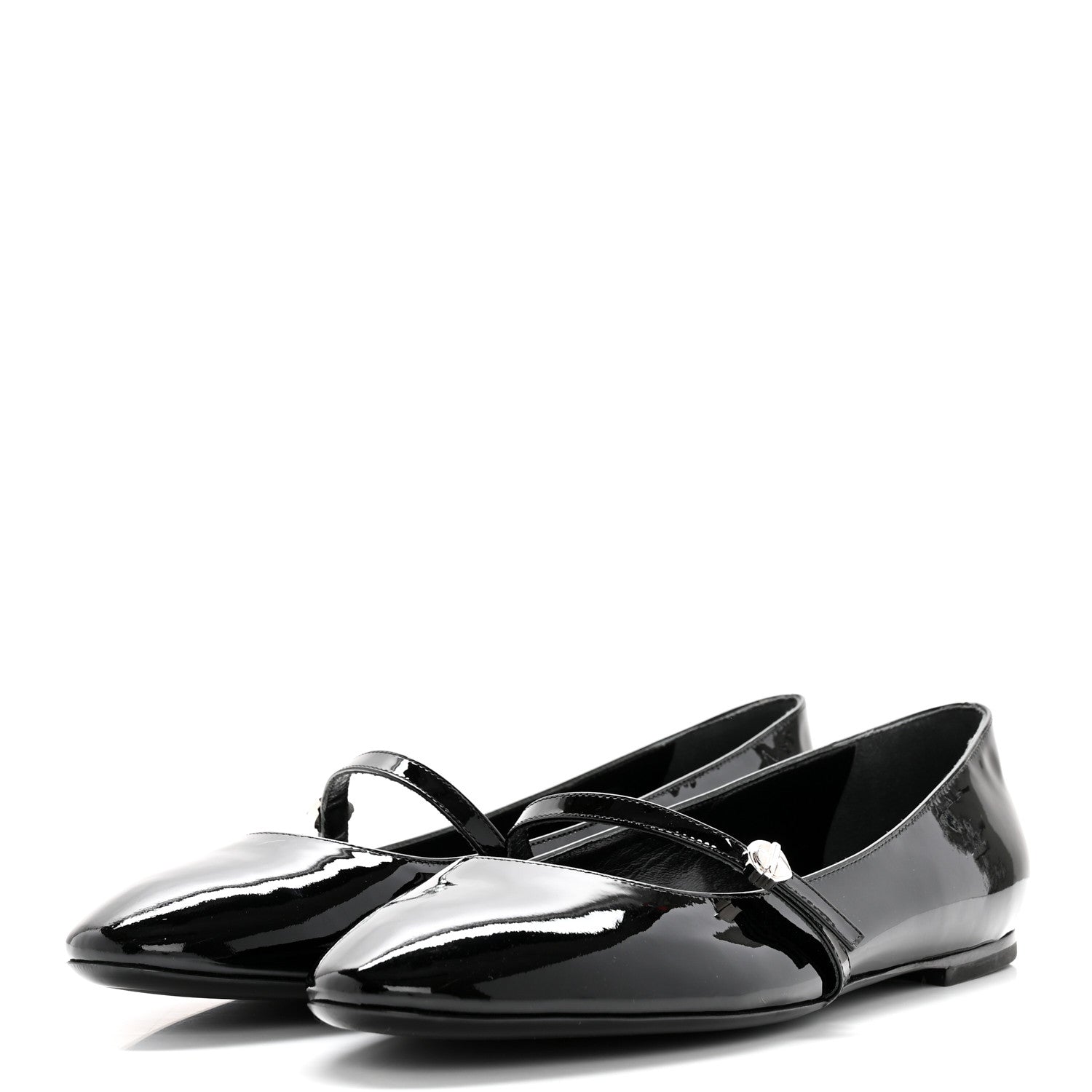 Louis Vuitton Patent Uniformes Ballerina Flat 41 Black 3 of 8