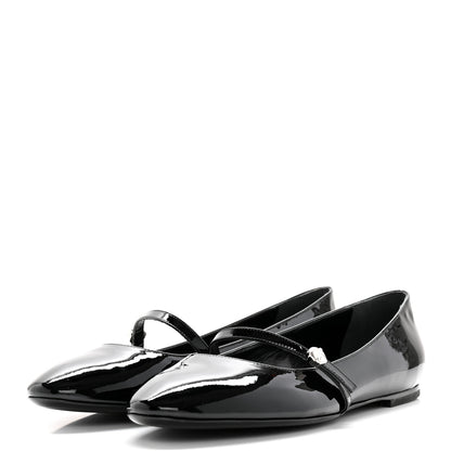 Louis Vuitton Patent Uniformes Ballerina Flat 41 Black 3 of 8