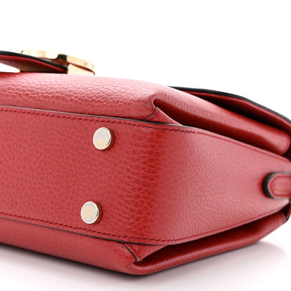 Gucci Dollar Calfskin Interlocking G Top Handle Shoulder Bag Red 10 of 11