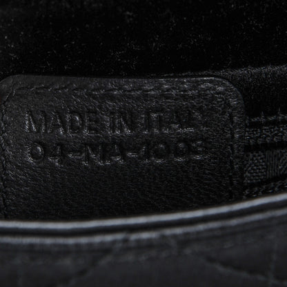 Christian Dior Satin Patent Cannage Mini Lady Dior Black 7 of 7