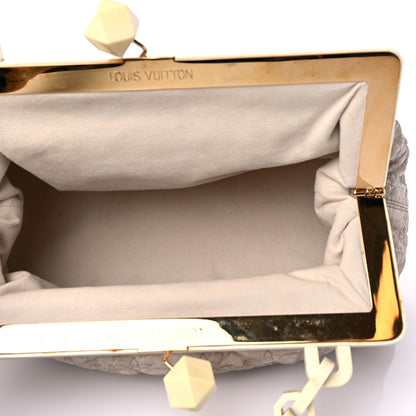 Louis Vuitton Lambskin Olympe Nimbus Cirrus Ecru 4 of 13