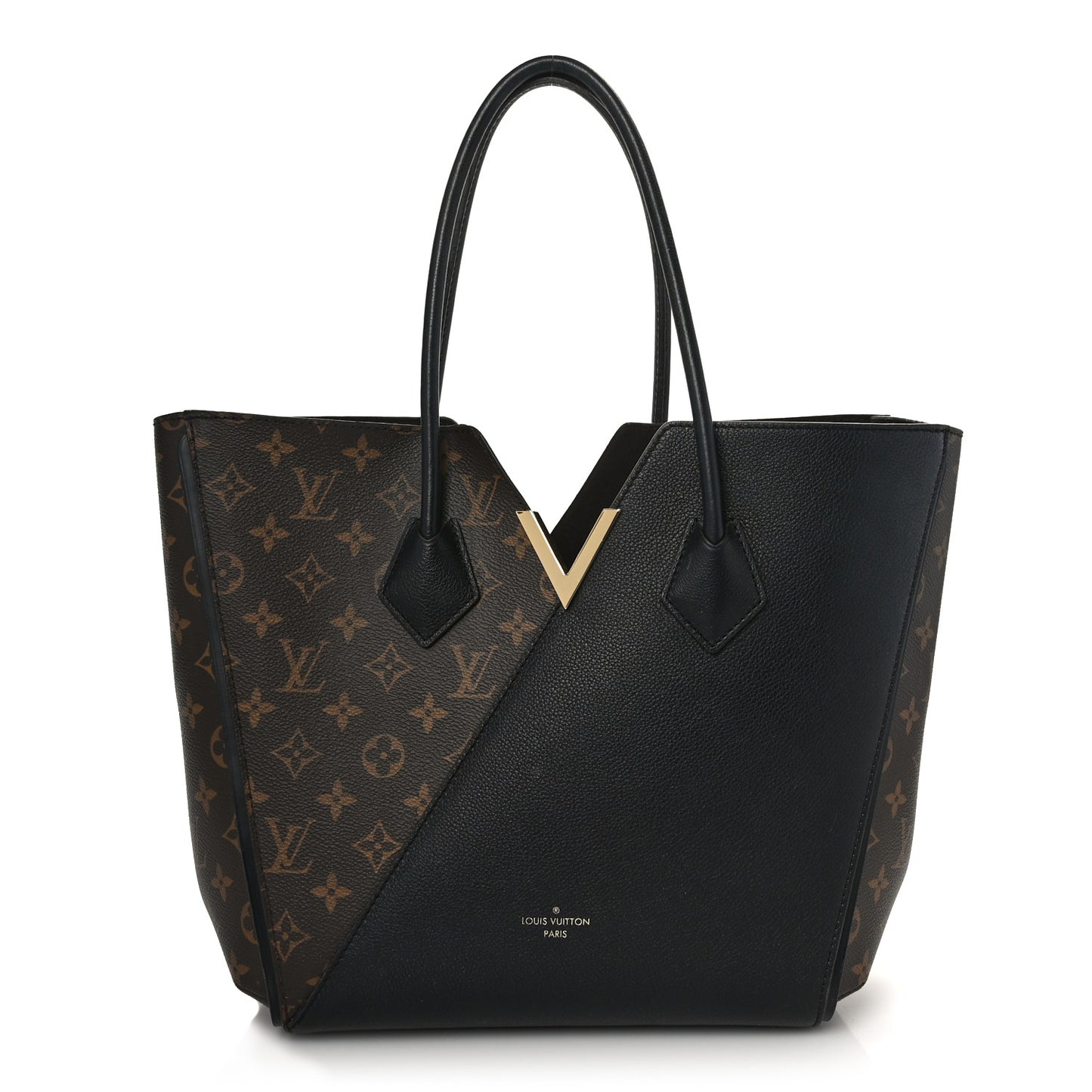 Calfskin Monogram Kimono Tote Black